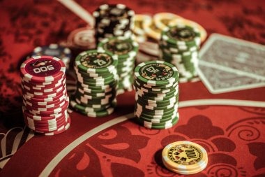 Live blackjack table with dealer and player cards displayed